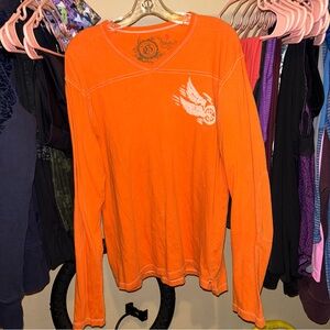 Gap motorcycle fountain ave Orange top